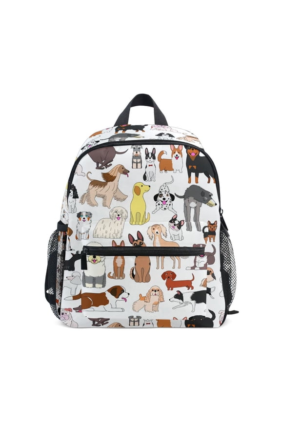 Various Cute Dogs School Backpack Small Bookbag Mini Bags
