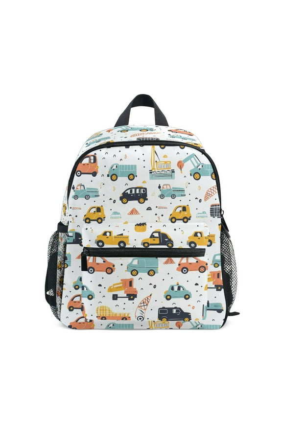 Vehicle Car Cartoon School Backpack Small Bookbag Mini Bags
