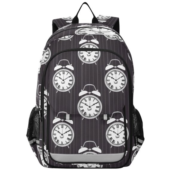 ALAZA Vintage Alarm Clocks-a1 Laptop Backpack Purse Travel Bag Casual School Bookbag Rucksack for Women Men