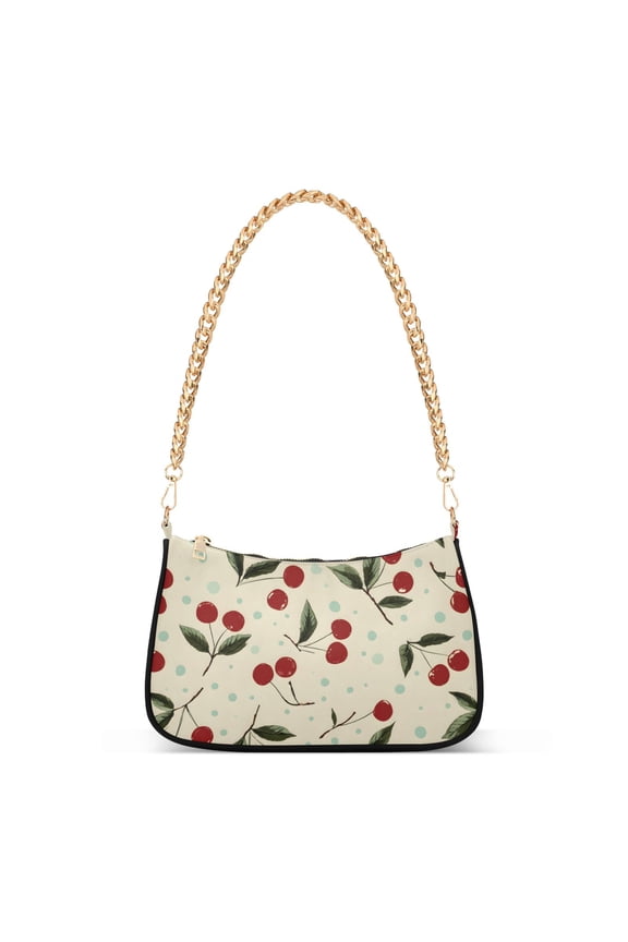 Vintage Cherry Women's Chain Shoulder Bag Hobo Handbag Tote Crossbody Purse