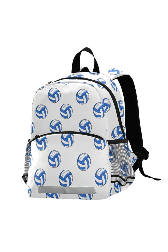 Volleyball Blue School Backpack Elementary Student Bookbag