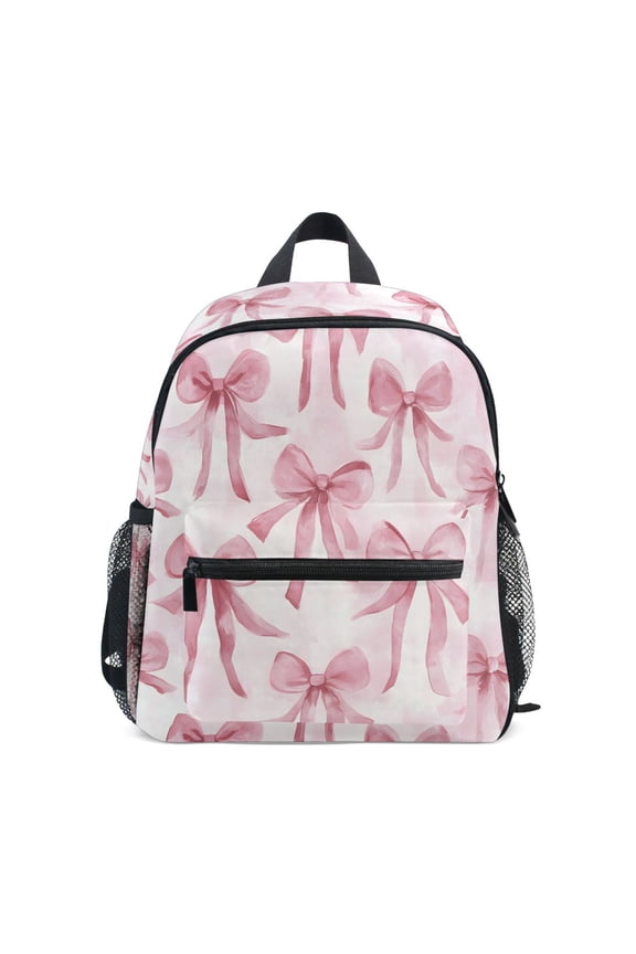 Watercolor Bow School Backpack Small Bookbag Mini Bags