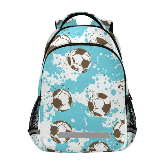 ALAZA Watercolor Football Backpack Elementary School Bag Bookbag Travel Rucksack