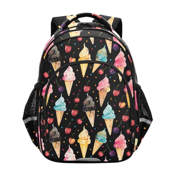 ALAZA Watercolor Ice Creams School Backpack Elementary Bag Bookbag Travel Rucksack
