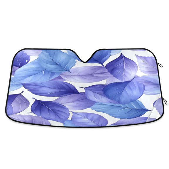 ALAZA Watercolor Leaf Windshield Sun Shade Car Foldable Sun Visor Block UV Rays Protector 55"x27.6"