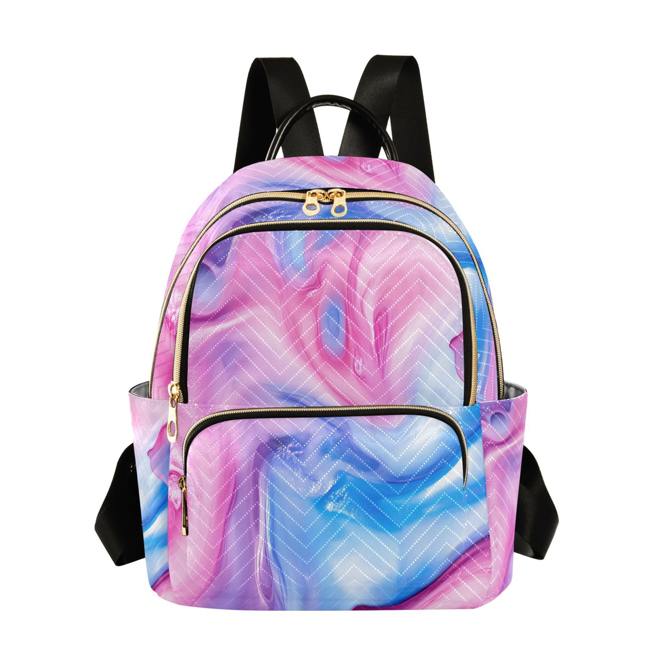 ALAZA Watercolor Tie-dye Pink-a3 Womens Travel Laptop Backpack Large ...