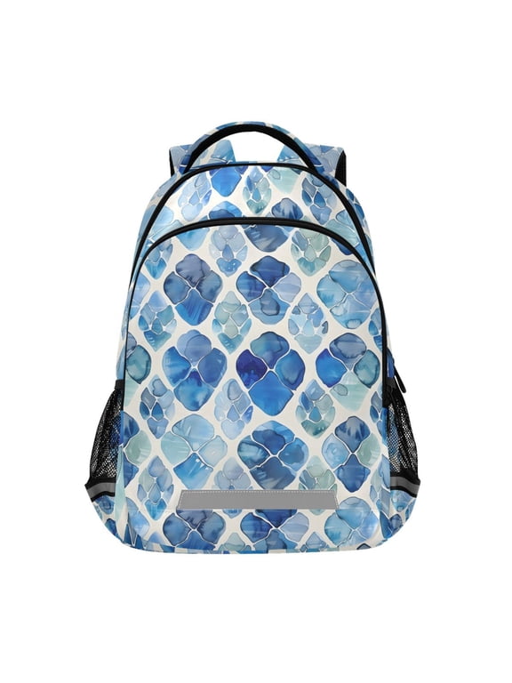 Watercolor Tortoise Shell Backpack Elementary School Bag Bookbag Travel Rucksack