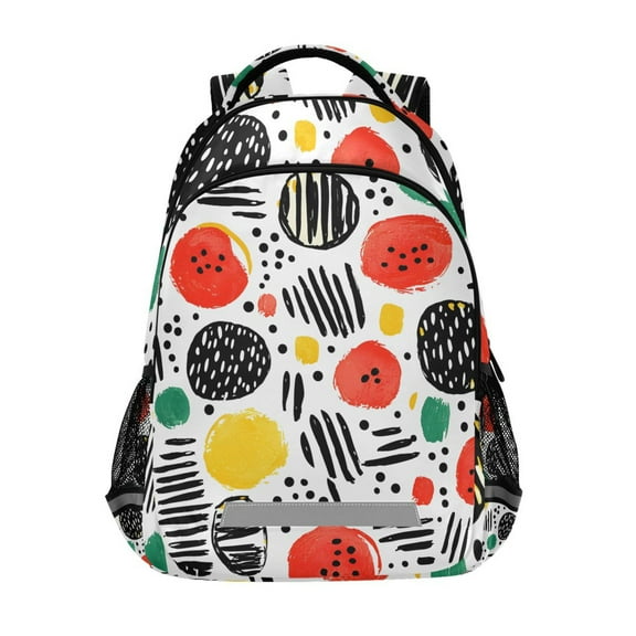 ALAZA Watermelon Art Paint Backpack Elementary School Bag Bookbag Travel Rucksack
