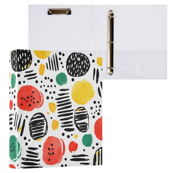 ALAZA Watermelon Art Paint Hardcover 3 Ring Binder 1.5" Round Rings Interior Pockets Binders Organizer 1 Pack