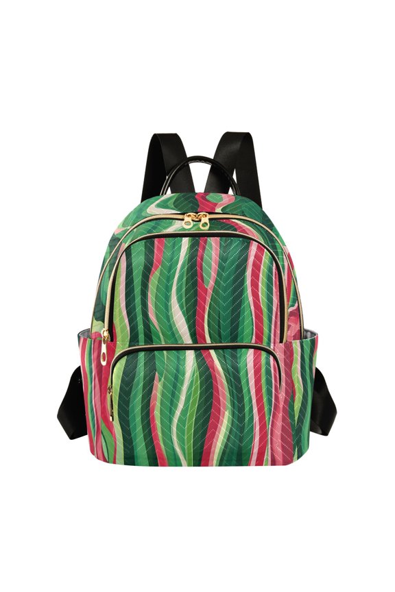 Watermelon Pattern Womens Travel Laptop Backpack Large Daypack Ladies Shoulder Bags M