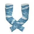 thumbnail image 1 of ALAZA Waves UV Sun Protection Arm Sleeves UPF 50+ Compression Cooling Sleeve 1 Pair, 1 of 7