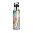 thumbnail image 1 of ALAZA Welcome Retro Pattern Water Bottle Insulated Flask Stainless Steel Straw Lid 20 oz, 1 of 6