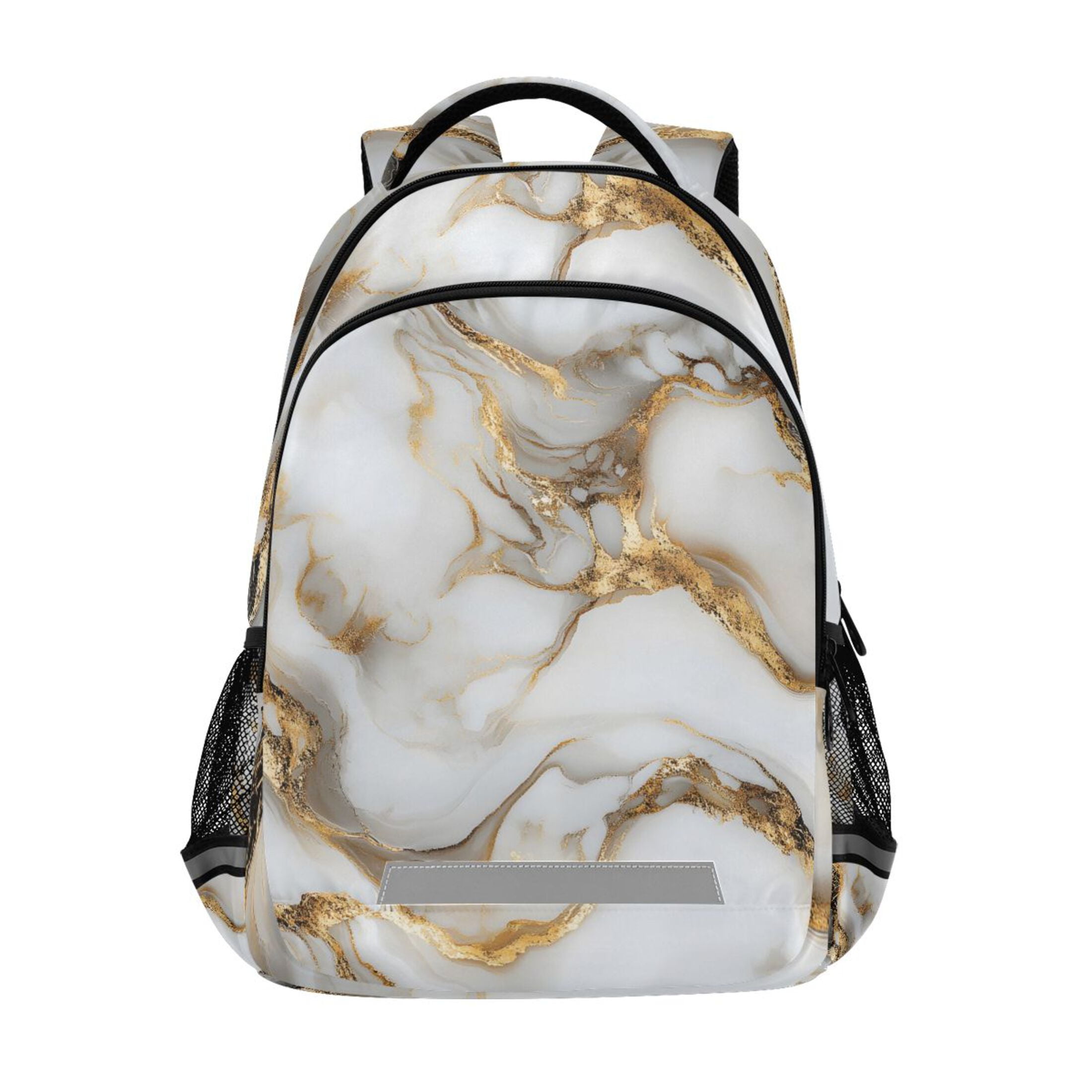 arizona marble mini backpack ALAZA White Marble Backpack Elementary School Bag Bookbag Travel Rucksack