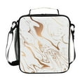 thumbnail image 1 of ALAZA White Marble Kids Lunch Bag Insulated Lunch Box Thermal Cooler Tote, 1 of 6