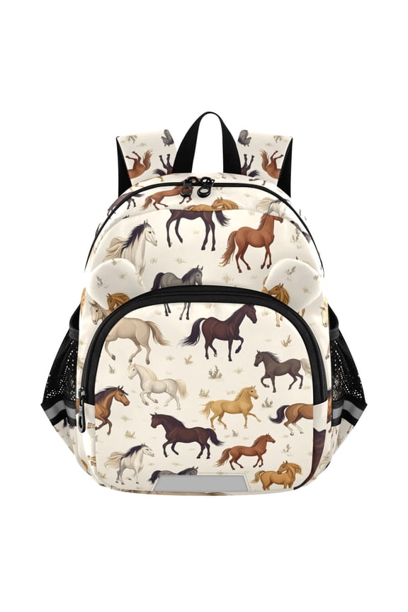Wild Horses Mini Backpack School Bookbag Age 3-7 Small