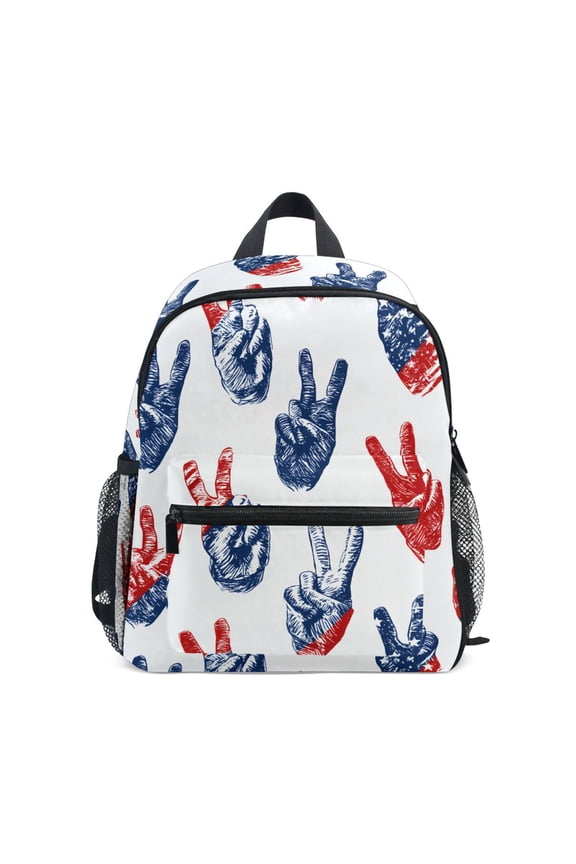 Winner Gesture Blue School Backpack Small Bookbag Mini Bags