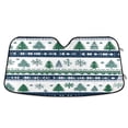 thumbnail image 1 of ALAZA Winter Christmas Snowflake Windshield Sun Shade Car Foldable Sun Visor Block UV Rays Protector 55"x27.6", 1 of 8
