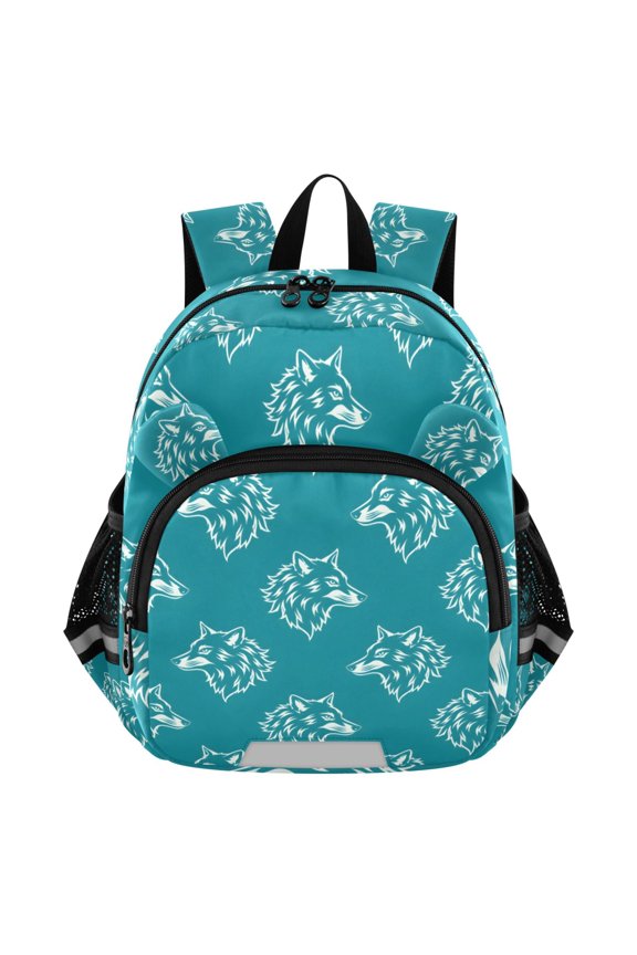 Wolf Artistic Mini Backpack School Bookbag Age 3-7 Medium