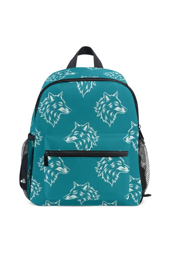 Wolf Artistic Pattern School Backpack Student Bookbag Mini Bag