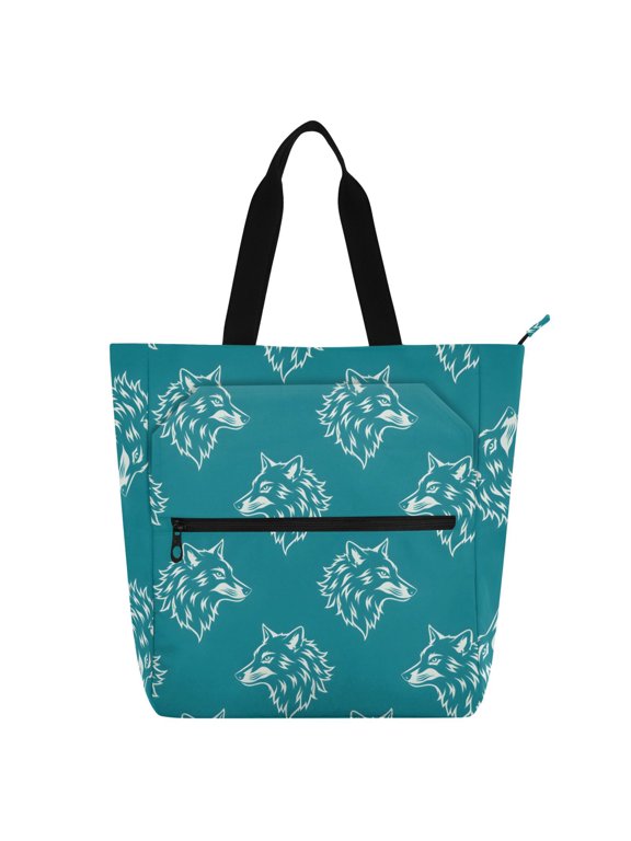 Wolf Artistic School Book Bag Kids Tote Bags Handbag