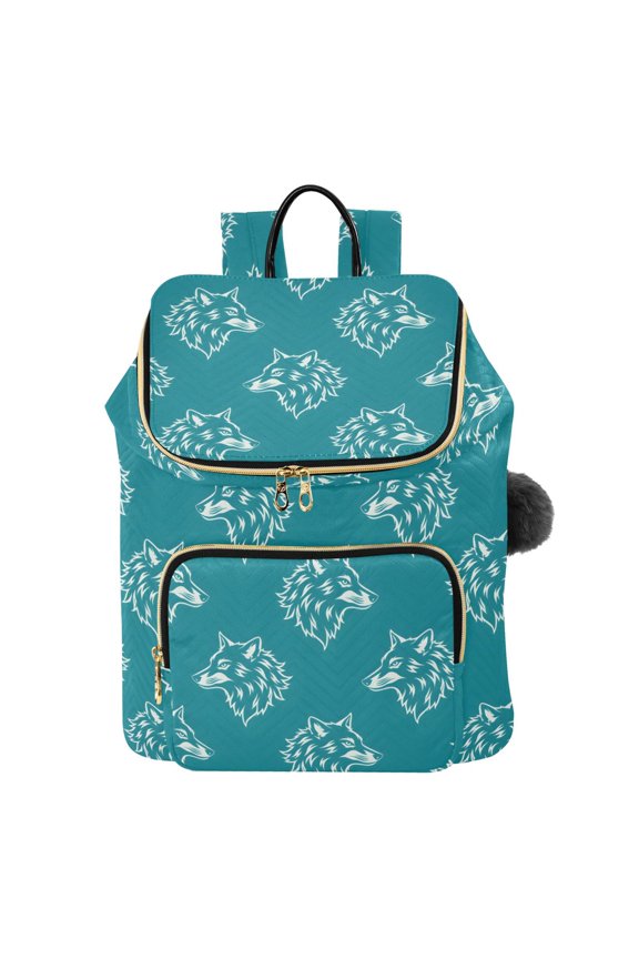 Wolf Artistic Travel Backpack Laptop Bag Large Capacity Daypack