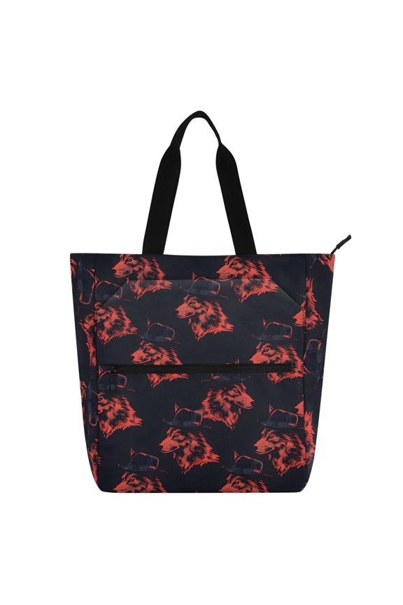 Wolf Heads School Book Bag Kids Tote Bags Handbag