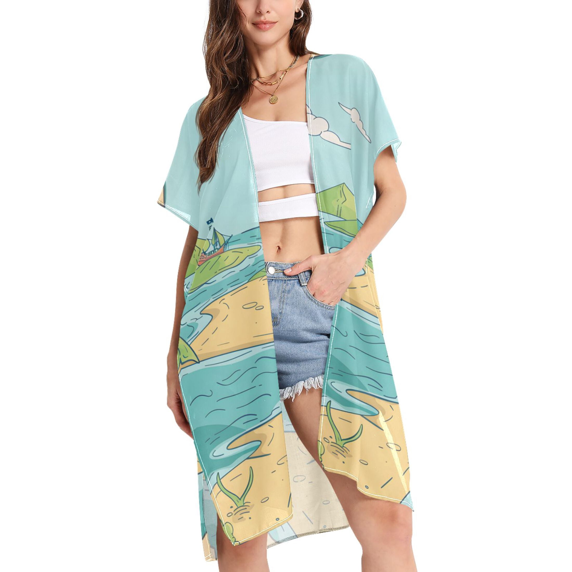 Beach Dress Cover Up in Amazonia
