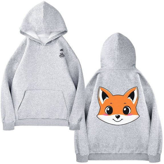 ALAZA Women's Hoodies Sweatshirt Cartoon Fox Long Sleeve Pullovers with Pockets S