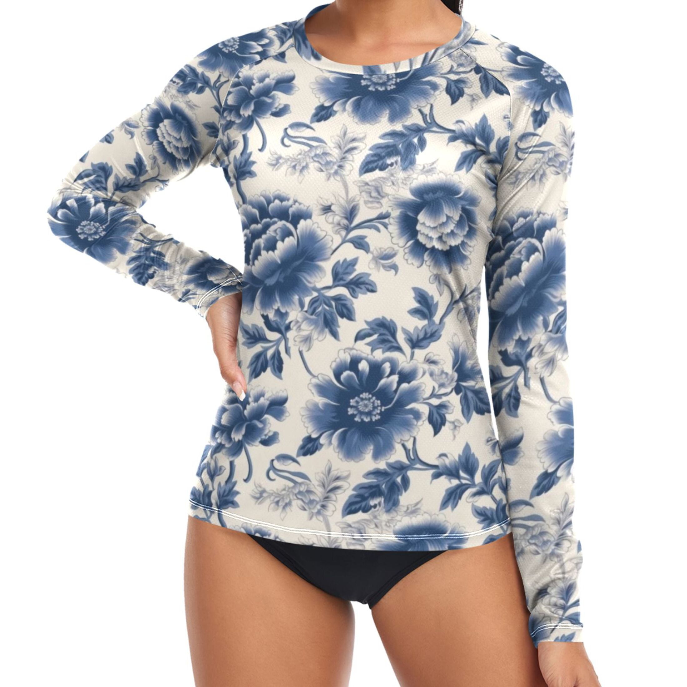 BASS OUTDOOR Women’s Long Sleeve T-Shirt - UPF 50 Sun Protection Activewear For Hiking & Casual Wear