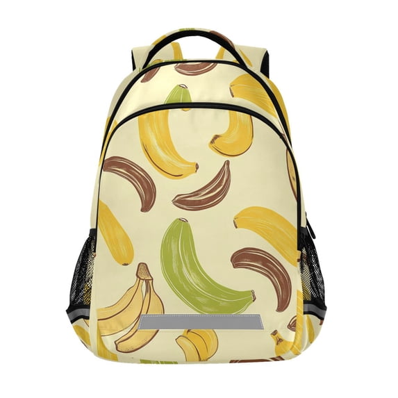 ALAZA Yellow Banana Backpack Elementary School Bag Bookbag Travel Rucksack