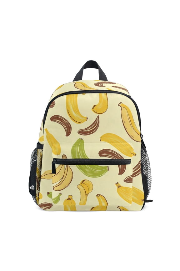 Yellow Banana School Backpack Small Bookbag Mini Bags