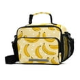 thumbnail image 1 of ALAZA Yellow Bananas White Dots Pattern Lunch Box Insulated Cooler Bag Reusable Tote Bags Shoulder Strap, 1 of 7