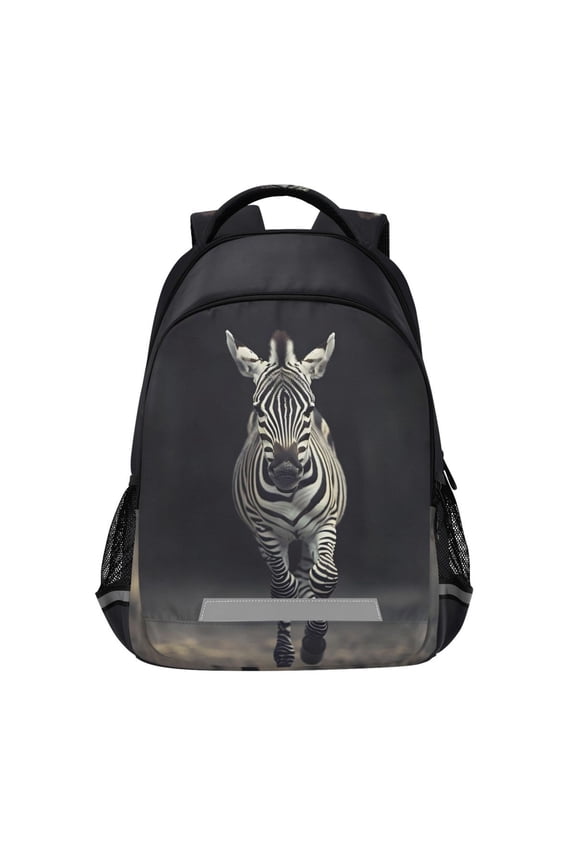 Zebra Backpack Elementary School Bag Bookbag Travel Rucksack