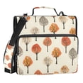 thumbnail image 1 of ALAZA Zipper Binder Autumn Trees Pattern 3 Ring Trapper Keeper File Folder Organizer Bag, 1 of 8