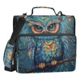 thumbnail image 1 of ALAZA Zipper Binder Bag Bohemia Owl 3 Ring File Folder Binder Organizer Bag, 1 of 8