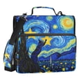 thumbnail image 1 of ALAZA Zipper Binder Bag Cat Starry Night 3 Ring File Folder Binder Organizer Bag, 1 of 8