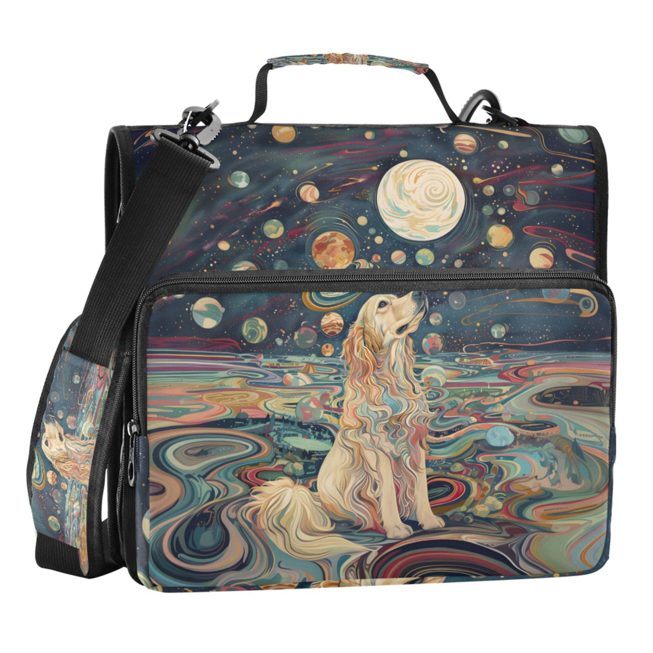 ALAZA 3-Ring Zipper Binder With Shoulder Strap - Multi-Pocket Organizer For School & Office