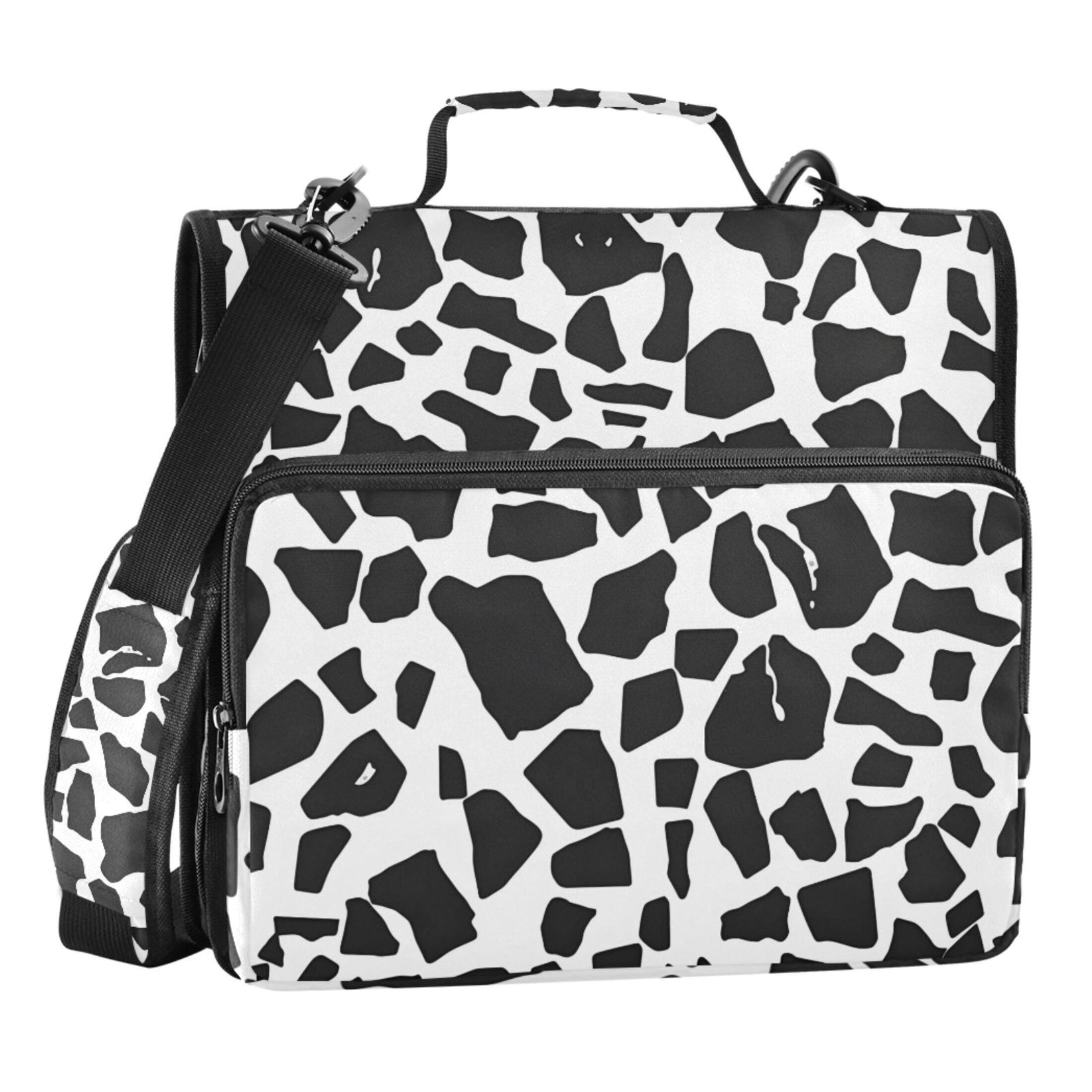 ALAZA Zipper Binder Black Graffiti 3 Ring Trapper Keeper File Folder Organizer Bag