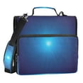 thumbnail image 1 of ALAZA Zipper Binder Blue Print Gradient 3 Ring Trapper Keeper File Folder Organizer Bag, 1 of 8