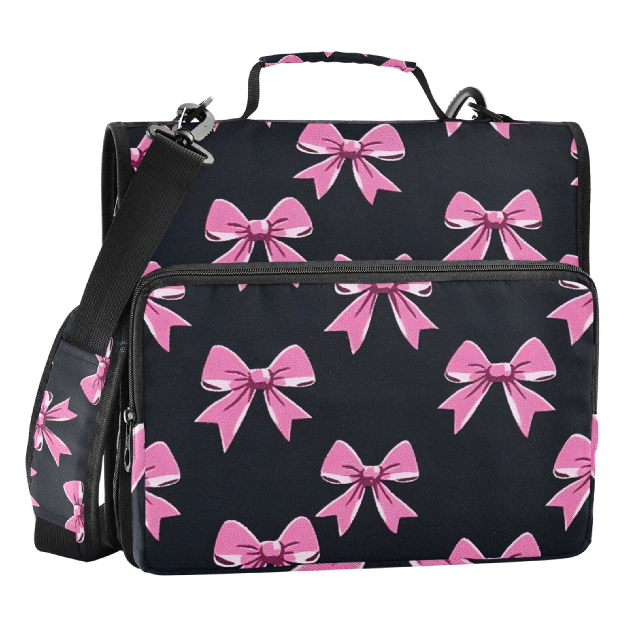 ALAZA Zipper Binder Bow-a1 3 Ring Trapper Keeper File Folder Organizer Bag