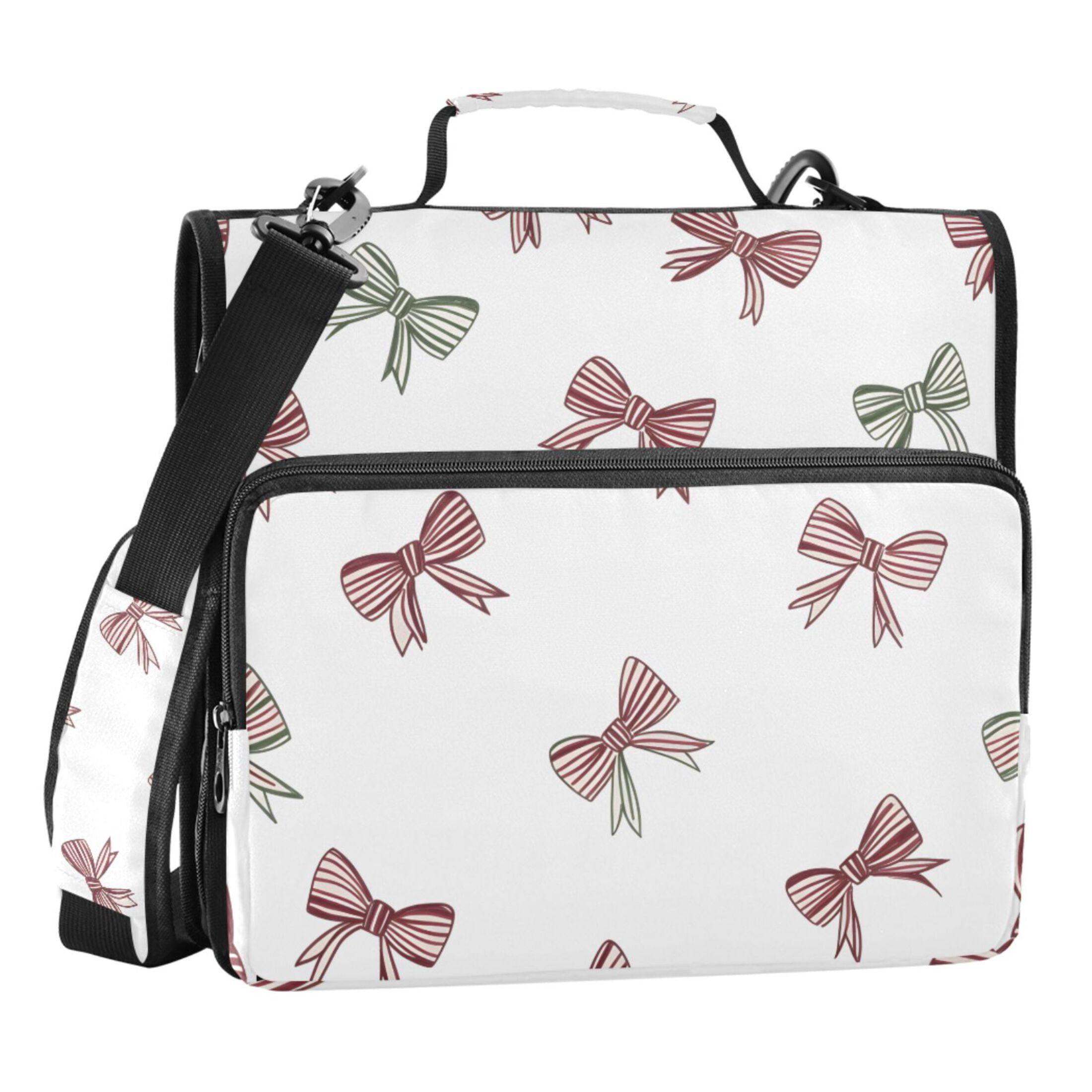 ALAZA Zipper Binder Bow-a1 3 Ring Trapper Keeper File Folder Organizer Bag