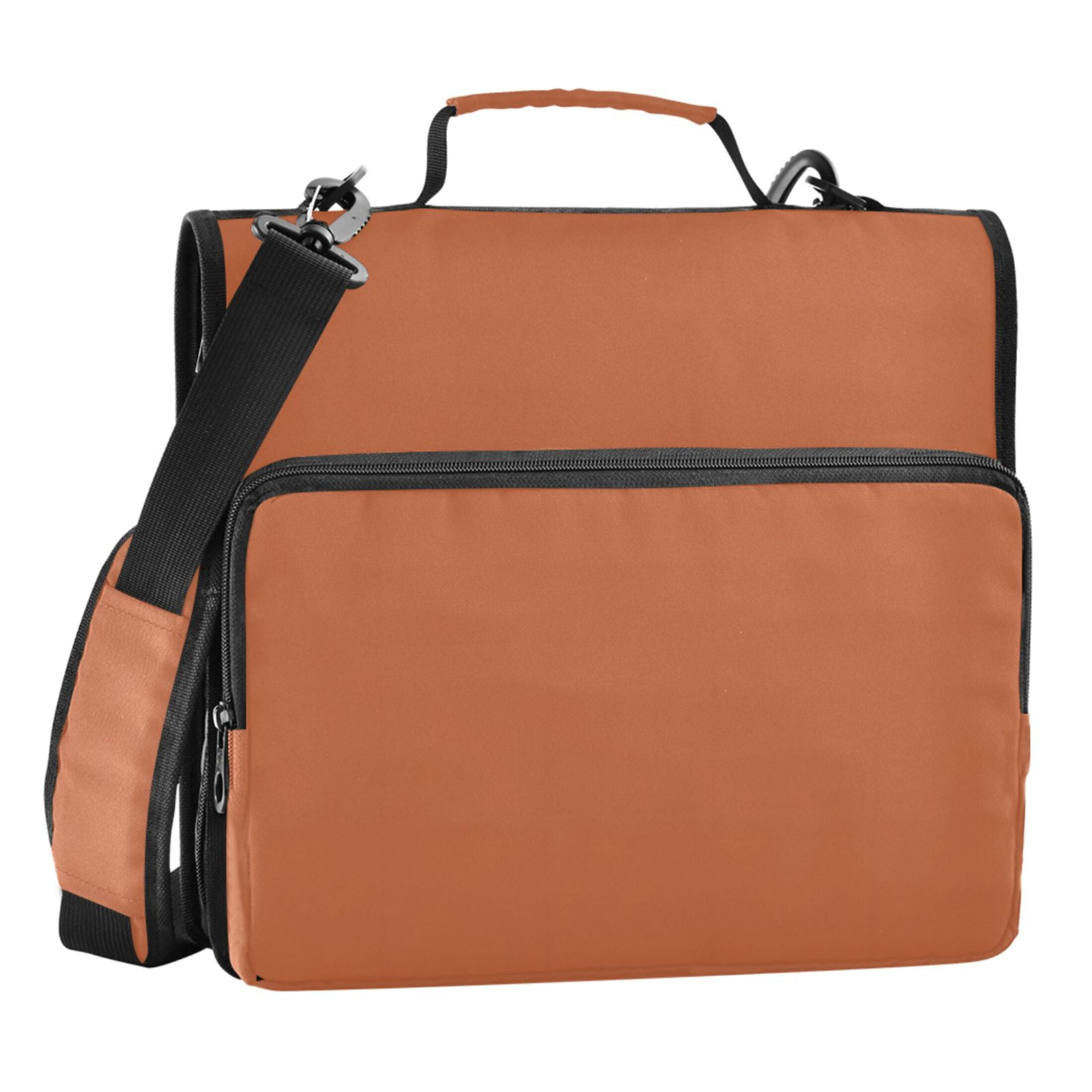 ALAZA Zipper Binder Chocolate 3 Ring Trapper Keeper File Folder Organizer Bag