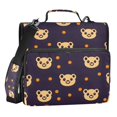 thumbnail image 1 of ALAZA Zipper Binder Cute Bears Dots 3 Ring Trapper Keeper File Folder Organizer Bag, 1 of 8