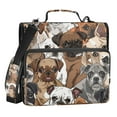 thumbnail image 1 of ALAZA Zipper Binder Cute Doodle Pug Dogs 3 Ring Trapper Keeper File Folder Organizer Bag, 1 of 8