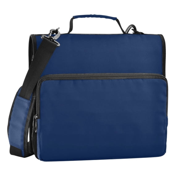 ALAZA Zipper Binder Dark Blue Paint 3 Ring Trapper Keeper File Folder Organizer Bag