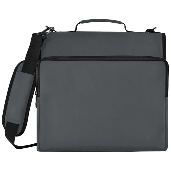 ALAZA Zipper Binder Dark Gray Pattern 2 inch 3 Ring 500 Sheet Capacity Trapper Keeper File Folder Organizer Bag