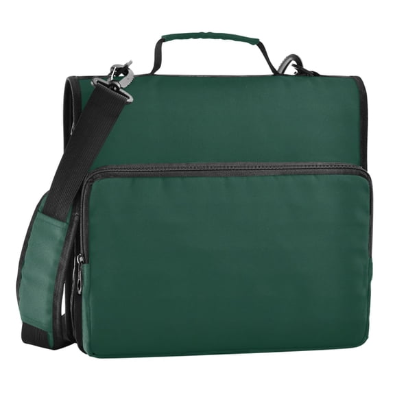 ALAZA Zipper Binder Dark Green Paint 3 Ring Trapper Keeper File Folder Organizer Bag