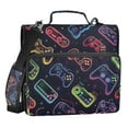 thumbnail image 1 of ALAZA Zipper Binder Game Controller 1.5 inch 3 Ring 500 Sheet Capacity File Folder School Organizer, 1 of 8