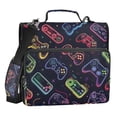 thumbnail image 1 of ALAZA Zipper Binder Game Controller 1.5 inch 3 Ring Trapper Keeper 500 Sheet Capacity File Folder School Organizer, 1 of 8