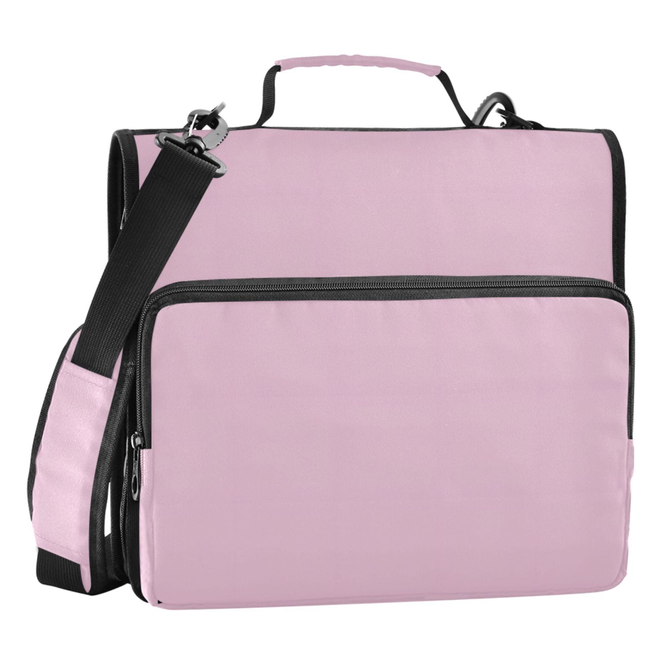 ALAZA Zipper Binder Light Pink 3 Ring Trapper Keeper File Folder Organizer Bag